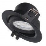 Foco Downlight LED COB Orientable Redondo Ø90mm 8w Negro